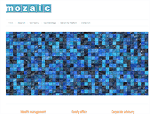 Tablet Screenshot of mozaic-llc.com